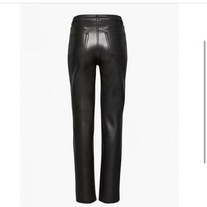 Viral Aritzia vegan leather Melina Pant in black!
